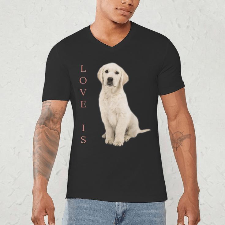 Labrador Retriever Shirt Women Men Lab Mom Dad Dog Tee Men's V-Neck T-Shirt