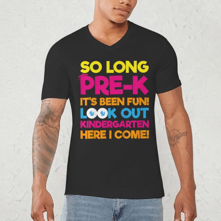 Last Day Pre-K Kindergarten Here I Come Graduation T-Shirt Men's V-Neck T-Shirt