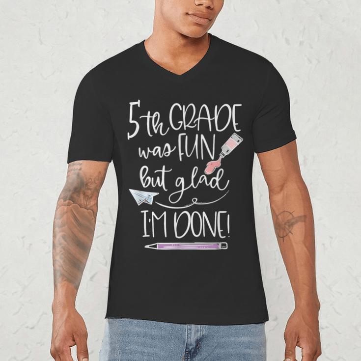 Last Day Of School 5th Grade 2018 Graduation Shirt Tee Men's V-Neck T-Shirt