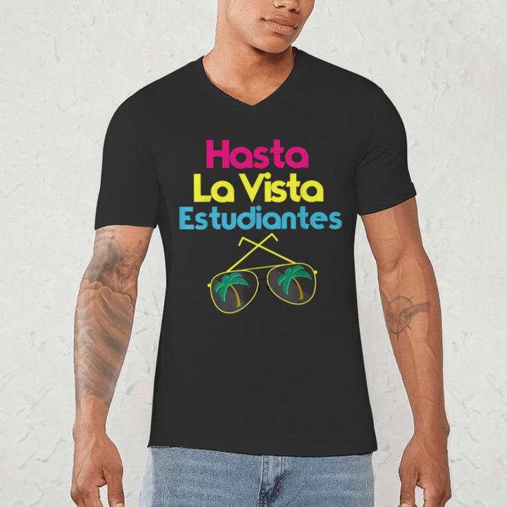 Last Day Of School Spanish Teacher Graduation T-Shirt Men's V-Neck T-Shirt