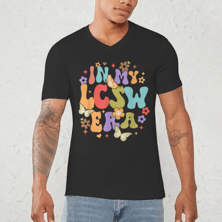 LCSW Grad Social Worker Graduation In My LCSW Era Men's V-Neck T-Shirt