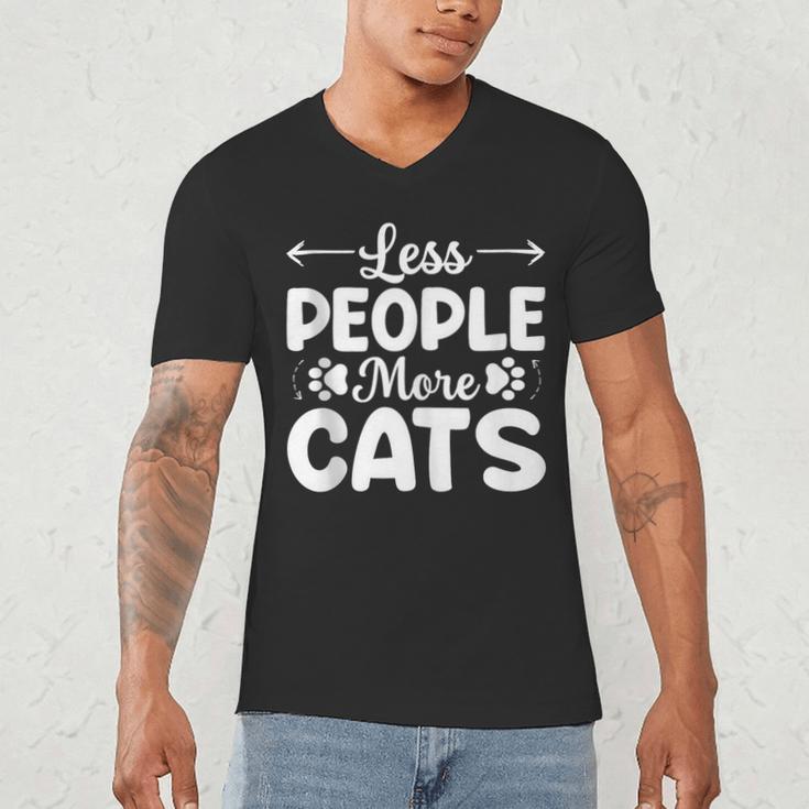 Less People More Cats Introvert's Dream Tee Men's V-Neck T-Shirt
