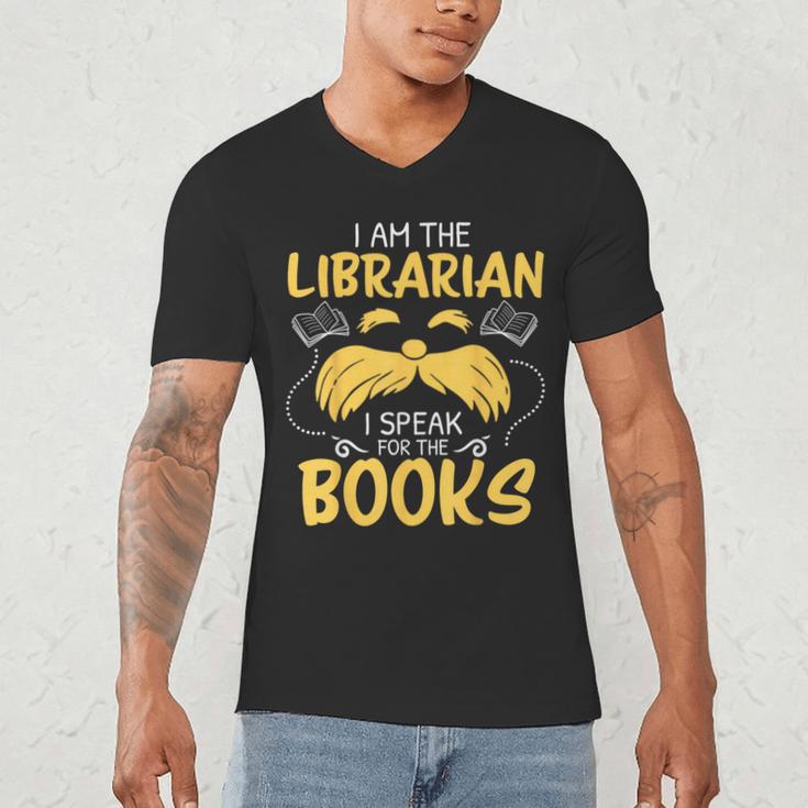 I Am Librarian Book Reader Library Book Reading Men's V-Neck T-Shirt