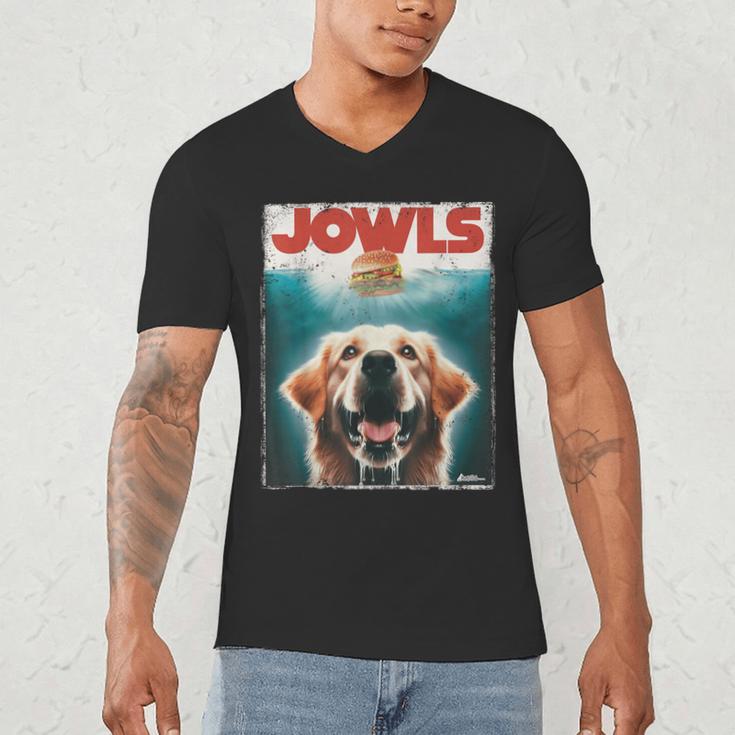 Light Golden Retriever Jowls Top Paws Cream Lab Dog Mom Dad Men's V-Neck T-Shirt Light Golden Retriever Jowls Top Paws Cream Lab Dog Mom Dad Men's V-Neck T-Shirt