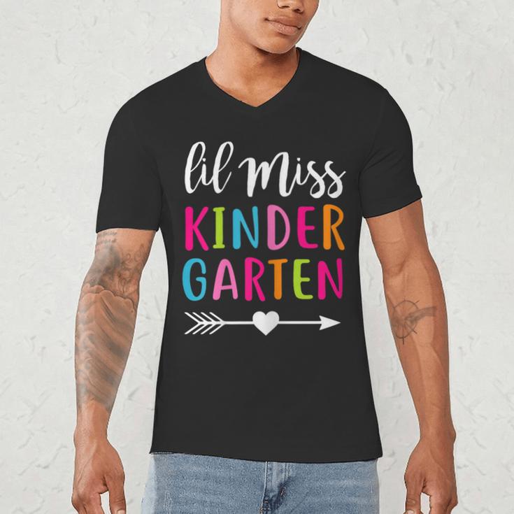 Lil Miss Kindergarten Grad Shirt Graduation Shirts 2018 Men's V-Neck T-Shirt