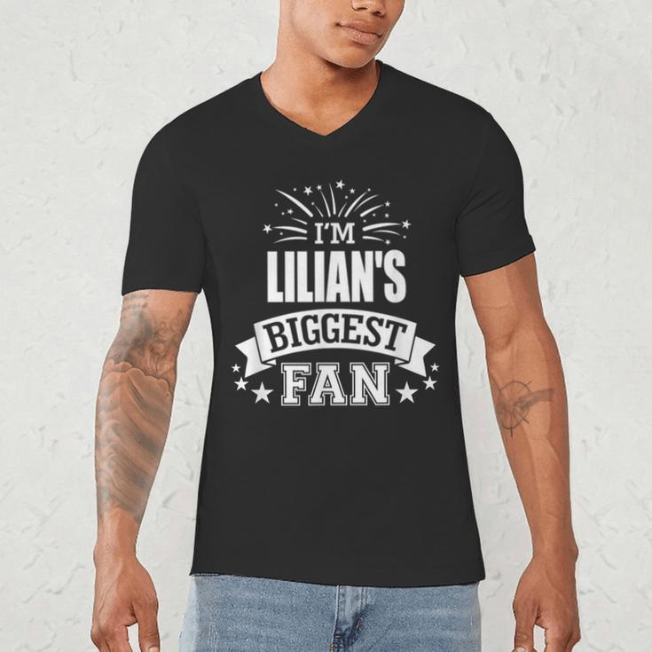 Lilian Personalized Name Sports Fan Birthday Graduation Men's V-Neck T-Shirt