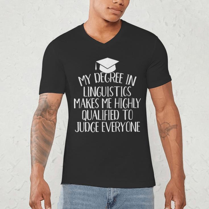 Linguistics Major Graduation Men's V-Neck T-Shirt