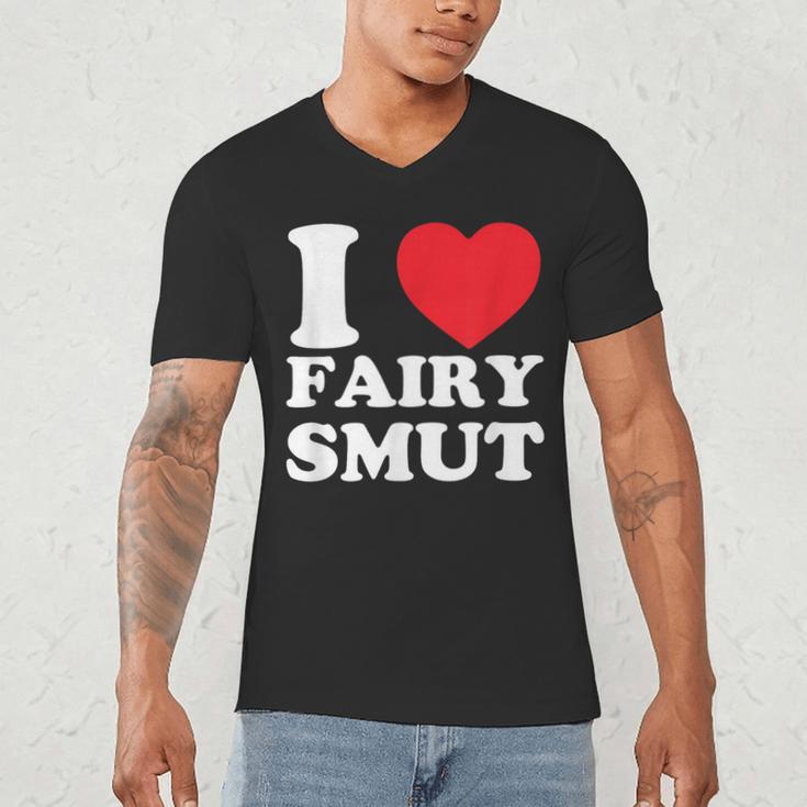 I Love Fairy Smut Book Lover Saying Men's V-Neck T-Shirt