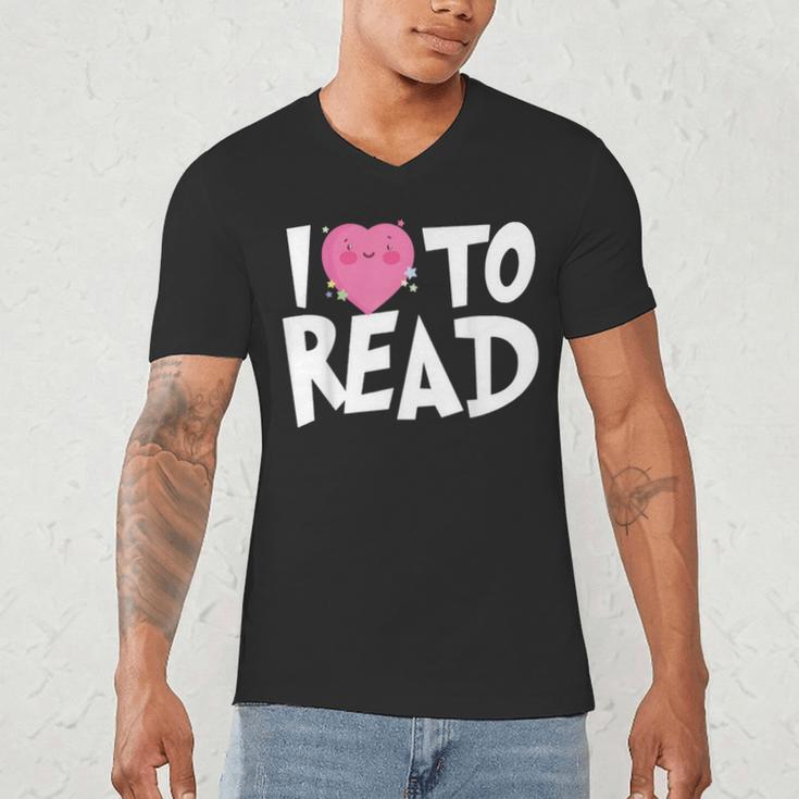 I LOVE TO READ Reading Books Bookworm Library Day Novelty Men's V-Neck T-Shirt I LOVE TO READ Reading Books Bookworm Library Day Novelty Men's V-Neck T-Shirt