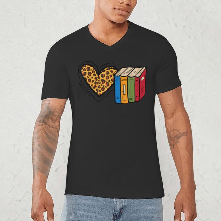 Love Reading Book Librarian Across America Men Women Kids Men's V-Neck T-Shirt