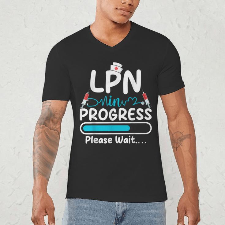 LPN In Progress Loading Future Nurse Graduation Lover Men's V-Neck T-Shirt
