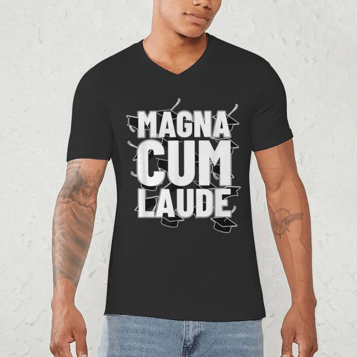 Magna Cum Laude Graduation Men's V-Neck T-Shirt