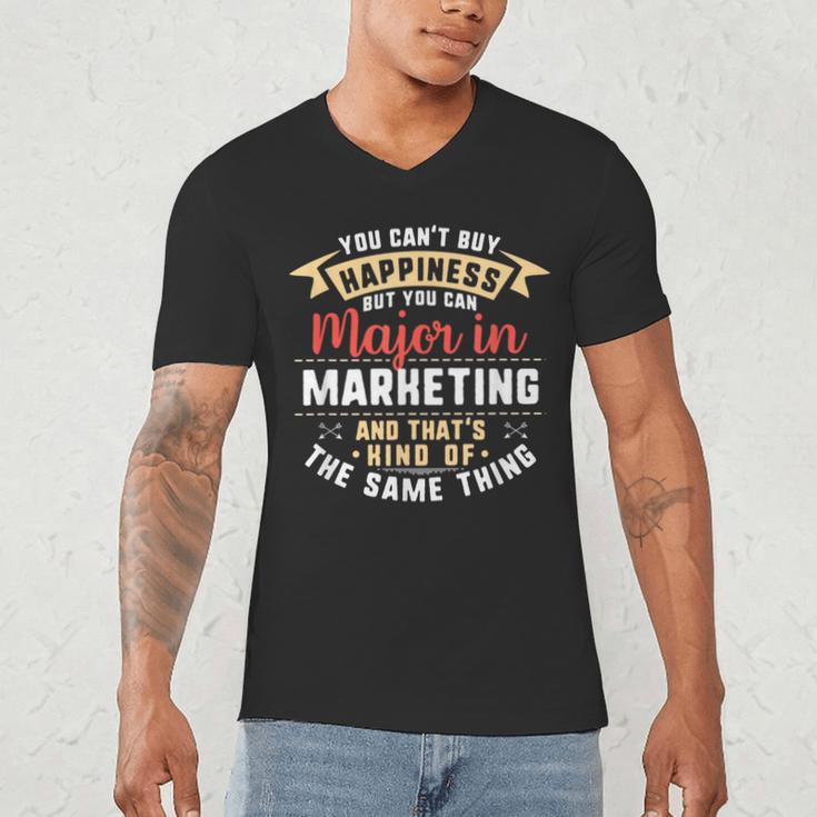 Marketing Major Student Shirt Graduation College Men's V-Neck T-Shirt