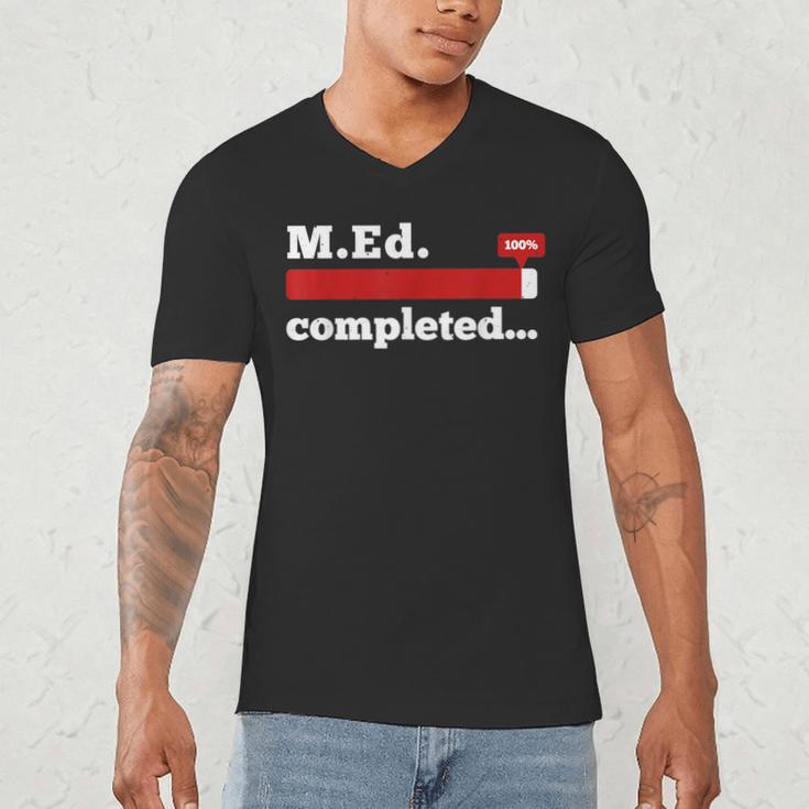 Master Of Education Completed Teacher Master Graduation For Men Women Men's V-Neck T-Shirt