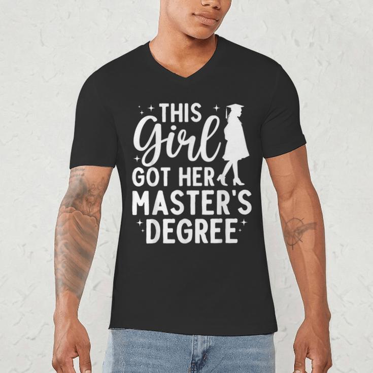 Masters Degree Art For Women Girls Masters Degree Graduation Men's V-Neck T-Shirt