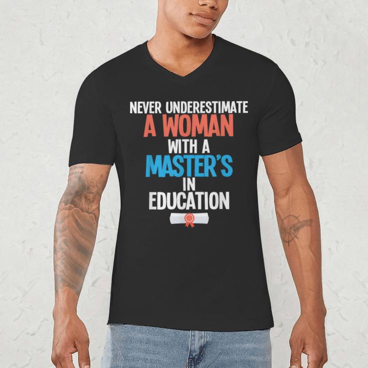 Masters In Education Degree Graduation Women MeD Men's V-Neck T-Shirt
