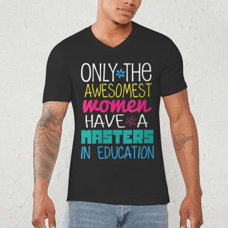 Masters In Education Degree Graduation Women MeD Men's V-Neck T-Shirt