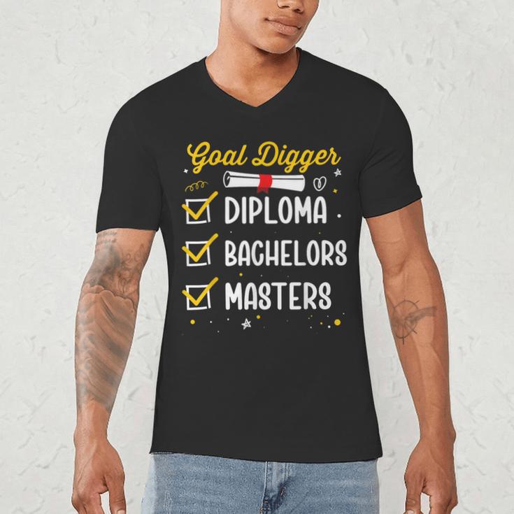 Masters Graduation Goal Digger Mastered It Men's V-Neck T-Shirt
