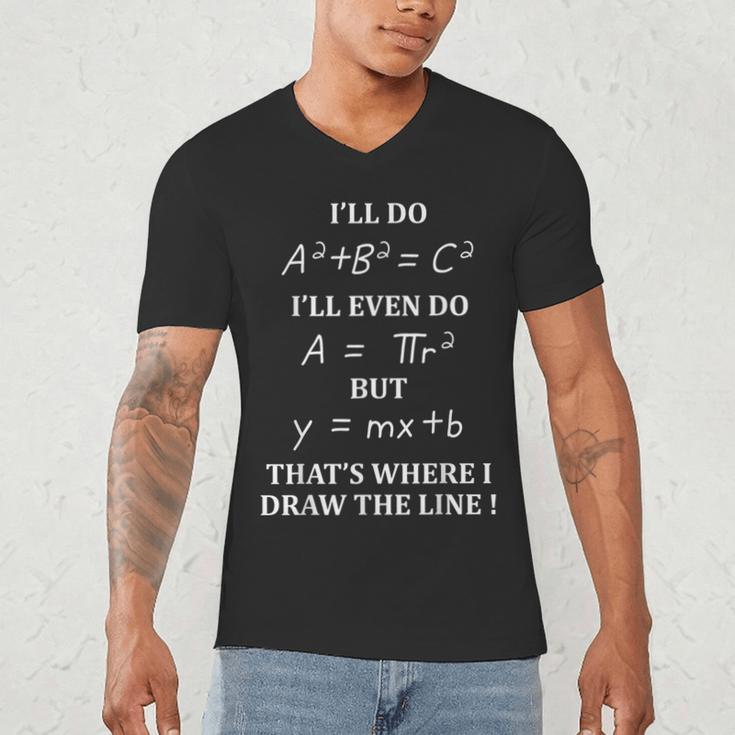 Math Formula Tshirt Graduation Teachers Students Men's V-Neck T-Shirt