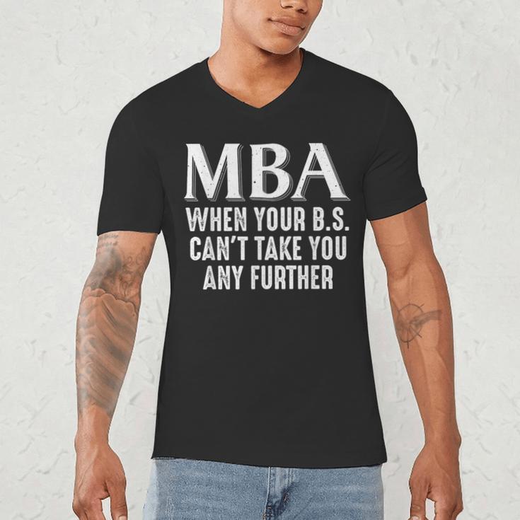 MBA For Men Women Master Degree Graduation Day Men's V-Neck T-Shirt