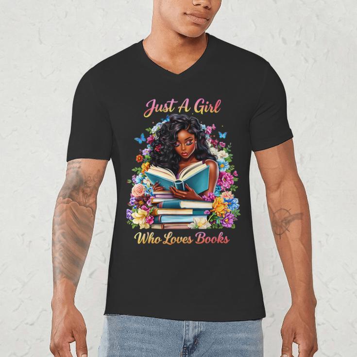Melanin Book Month Honoring Past Inspiring Pride Men's V-Neck T-Shirt