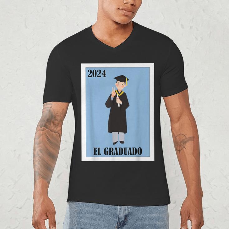 Mexican For Graduation El Graduado 2024 Men's V-Neck T-Shirt