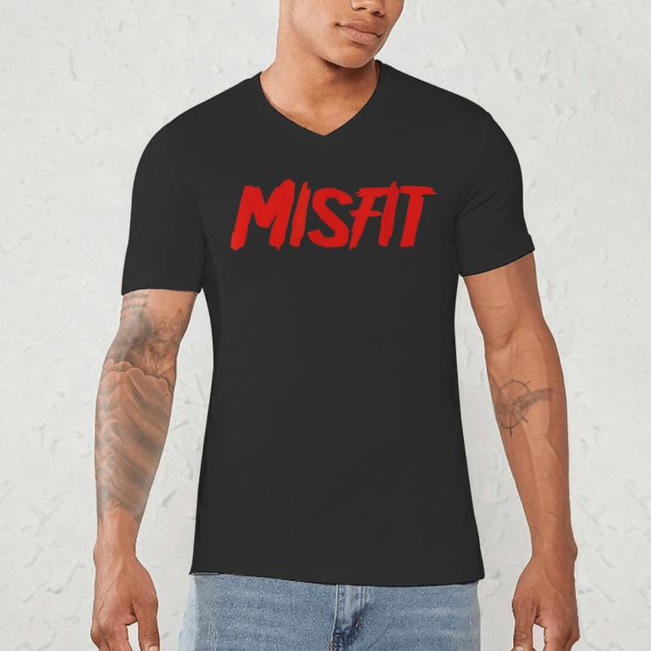 Misfit Outfit And Costume Introvert Apparel Men's V-Neck T-Shirt Misfit Outfit And Costume Introvert Apparel Men's V-Neck T-Shirt