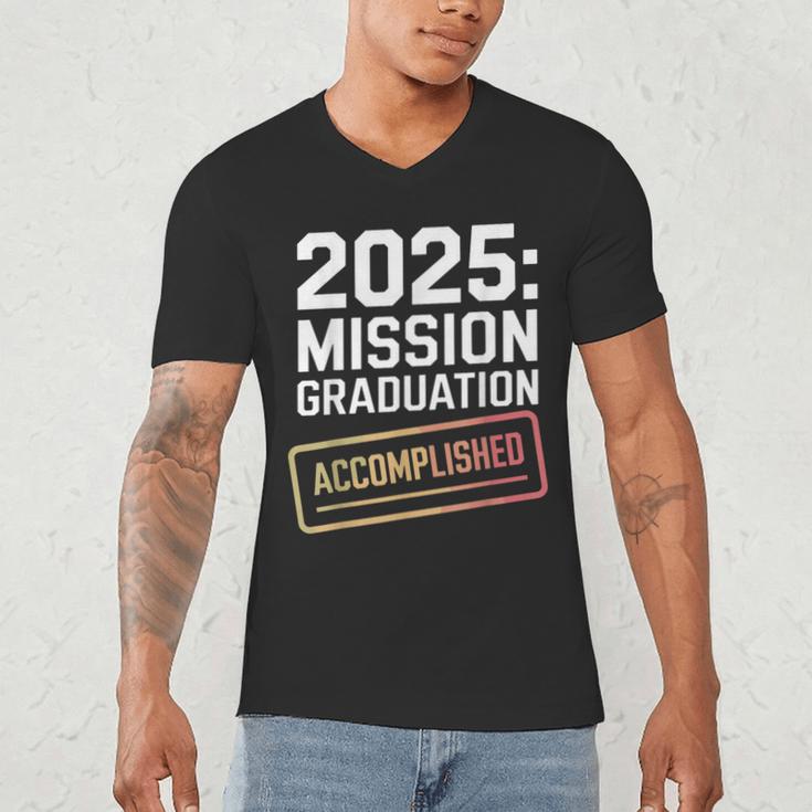 Mission Graduation Accomplished For Class Of 2025 Men's V-Neck T-Shirt
