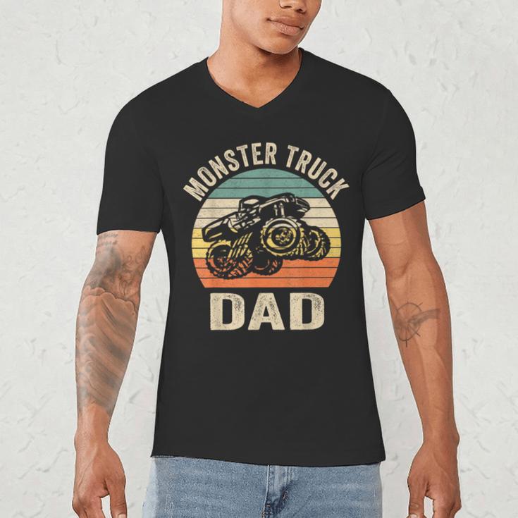 Monster Truck Dad Shirt Retro Vintage Monster Truck Shirt Men's V-Neck T-Shirt Monster Truck Dad Shirt Retro Vintage Monster Truck Shirt Men's V-Neck T-Shirt