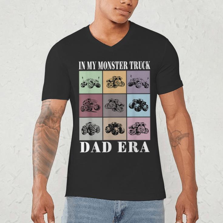 In My Monster Trucks Dad Era Men's V-Neck T-Shirt