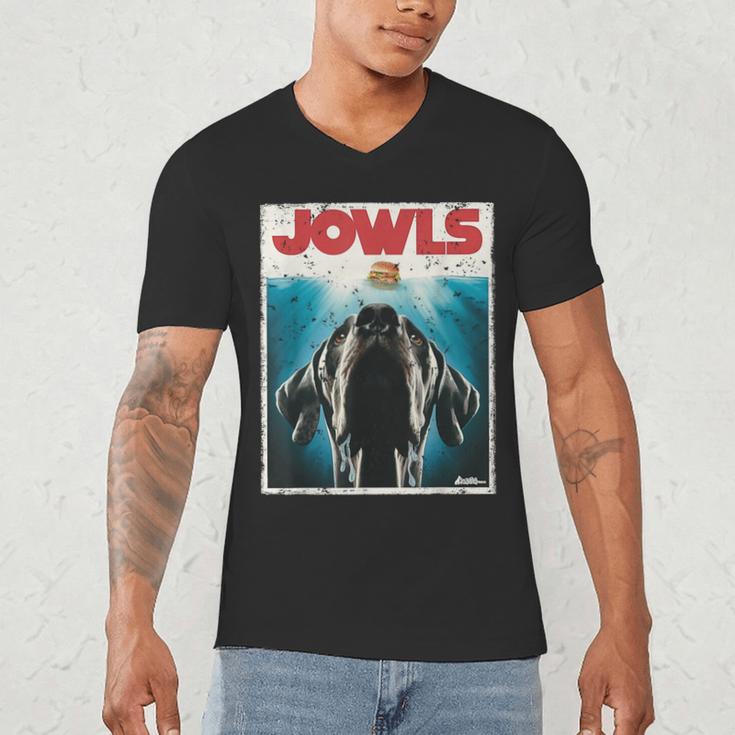 MonsterMuttz Great Dane Jowls Paws Top Drooling Dog Mom Dog Dad Men's V-Neck T-Shirt MonsterMuttz Great Dane Jowls Paws Top Drooling Dog Mom Dog Dad Men's V-Neck T-Shirt