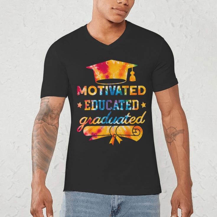 Motivated Educated Graduated Graduation Men's V-Neck T-Shirt