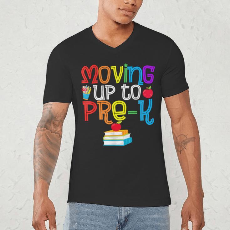 Moving Up To Pre-K Teacher Student Kid Graduation T-Shirt Men's V-Neck T-Shirt