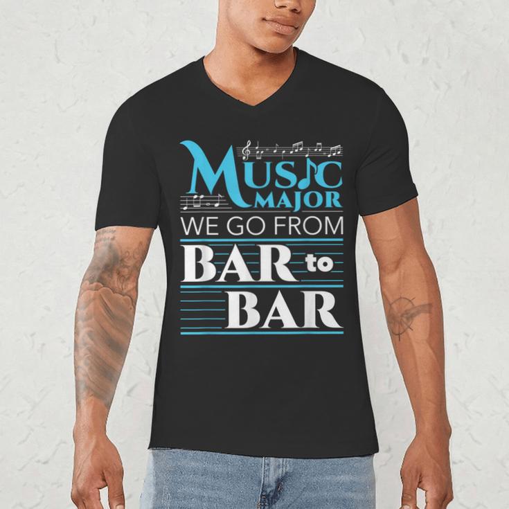 Music Major Student Pun Graduation Men's V-Neck T-Shirt