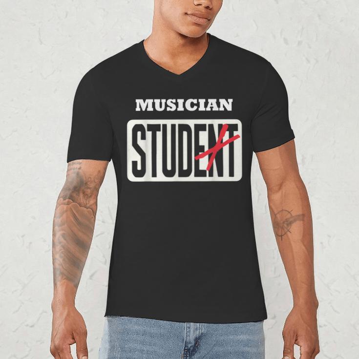 MUSICIAN Student Shirt Graduation MUSICIAN Stud Men's V-Neck T-Shirt