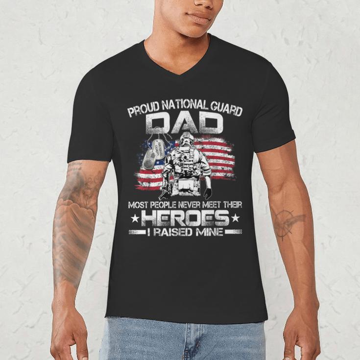 National Guard Graduation Proud National Guard Dad Men's V-Neck T-Shirt
