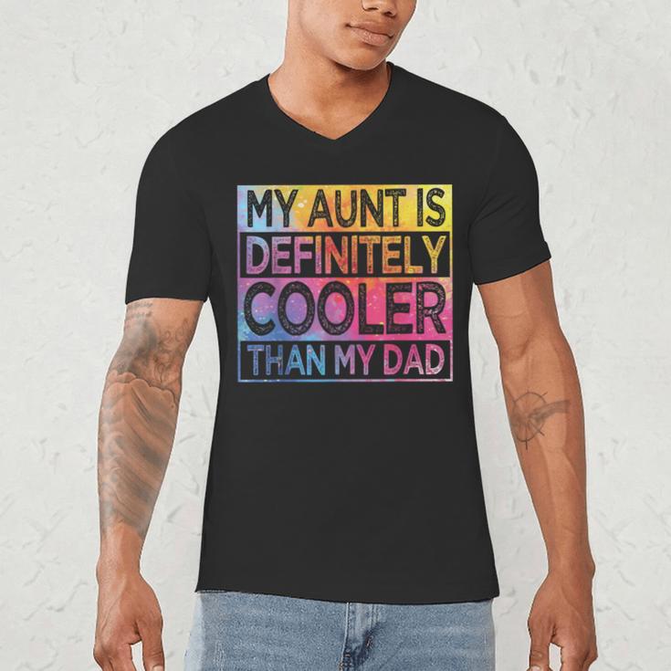 Nephew Niece My Aunt Is Cooler Than My Dad Men's V-Neck T-Shirt