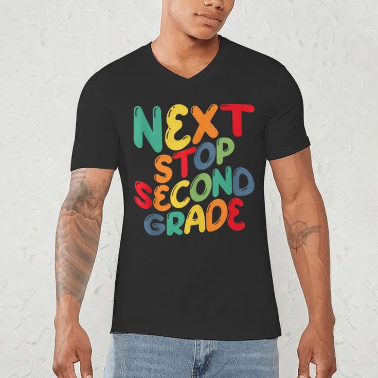 Next Stop Second Grade 1st Grade Graduation Day Kids Men's V-Neck T-Shirt