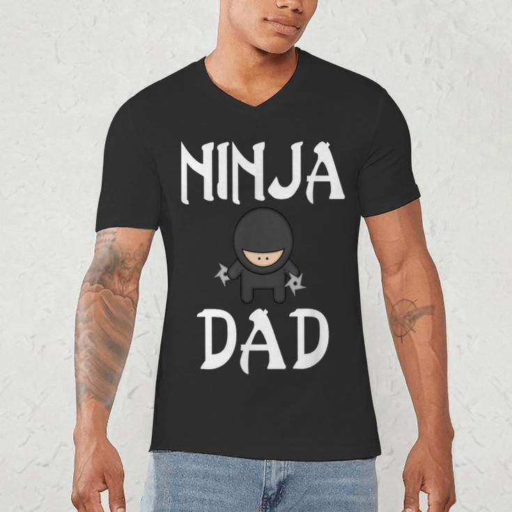 Ninja Dad Tshirt Ninja Shirt Ninja Tshirts Father Men's V-Neck T-Shirt