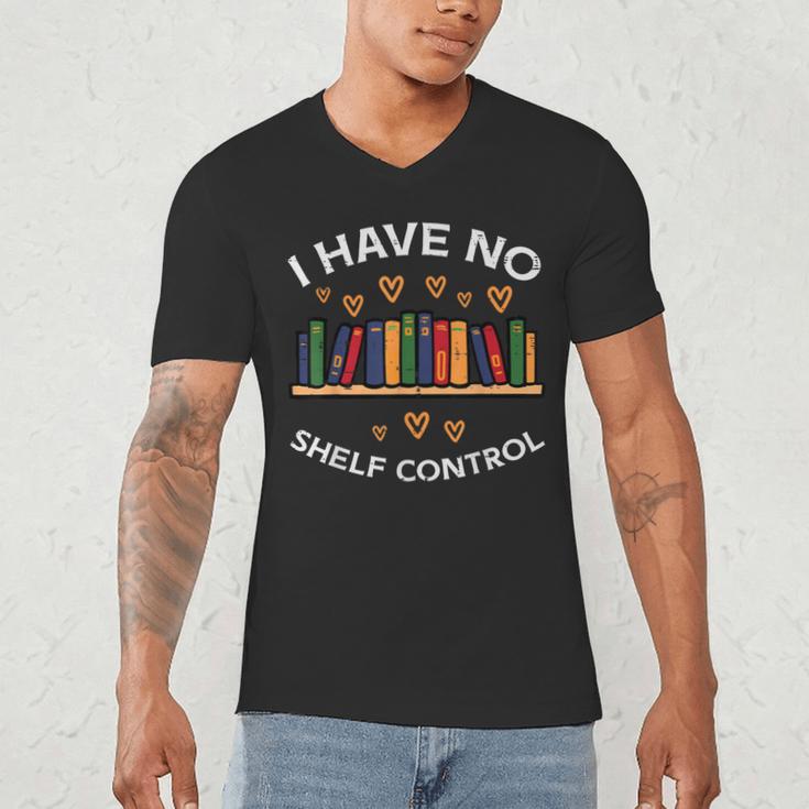 No Shelf Control Read Reading Book Librarian Men Women Kids Men's V-Neck T-Shirt