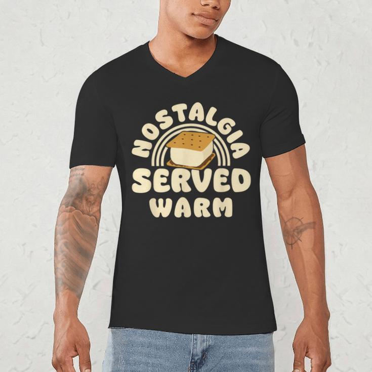 Nostalgia Served Warm Smore Men's V-Neck T-Shirt