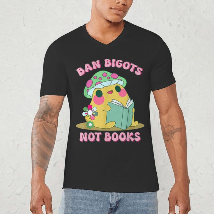 Do Not Forbid Fanatics Books Funny Mushroom Books Reading Men's V-Neck T-Shirt