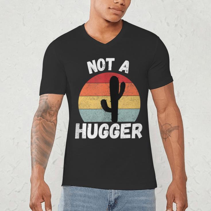 Not A Hugger Cactus Introvert Antisocial Men's V-Neck T-Shirt Not A Hugger Cactus Introvert Antisocial Men's V-Neck T-Shirt