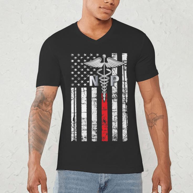 NP Nurse 2026 Practitioner Graduation Vintage Nursing Nurse Men's V-Neck T-Shirt
