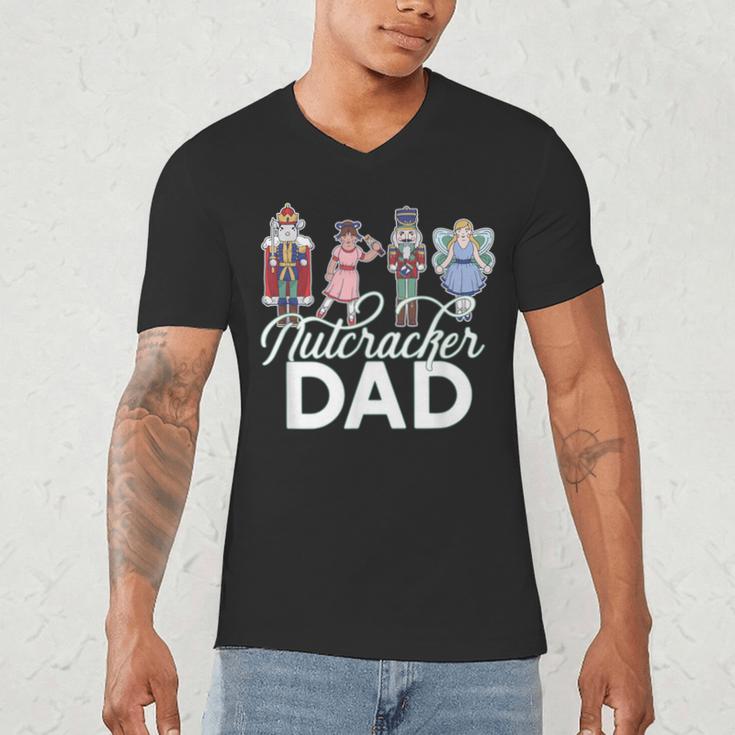 NUTCRACKER DAD Fun Christmas Ballet Parent Meme Men's V-Neck T-Shirt