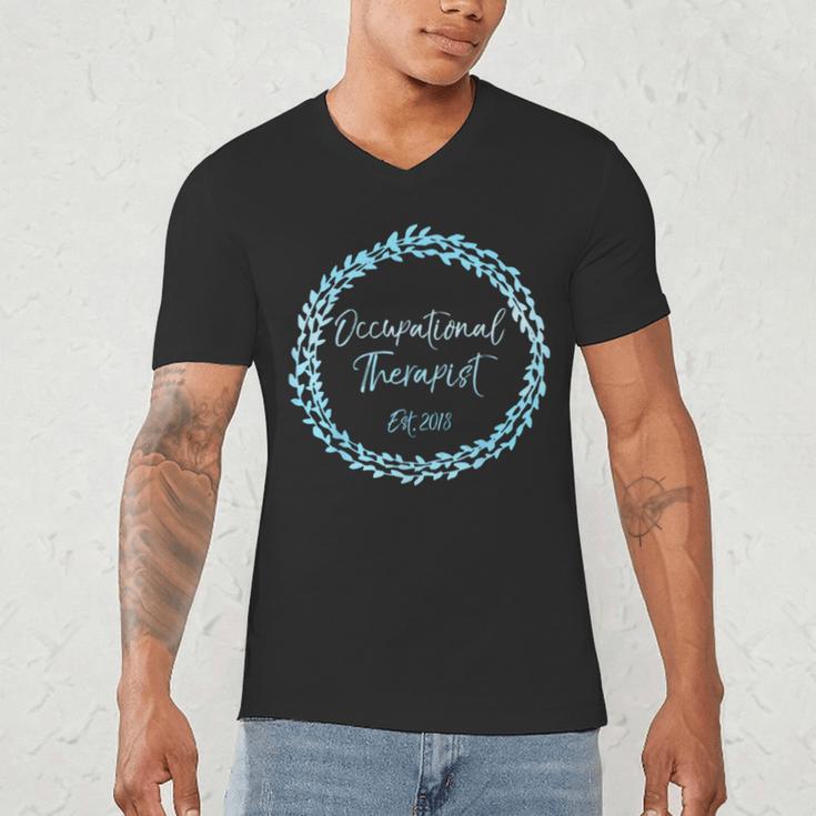 Occupational Therapy Grad School Graduation Therapist Men's V-Neck T-Shirt