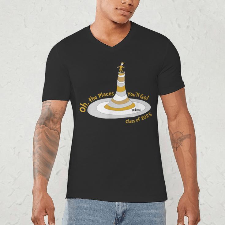 Oh The Places You’Ll Go 2025 Graduation Men's V-Neck T-Shirt