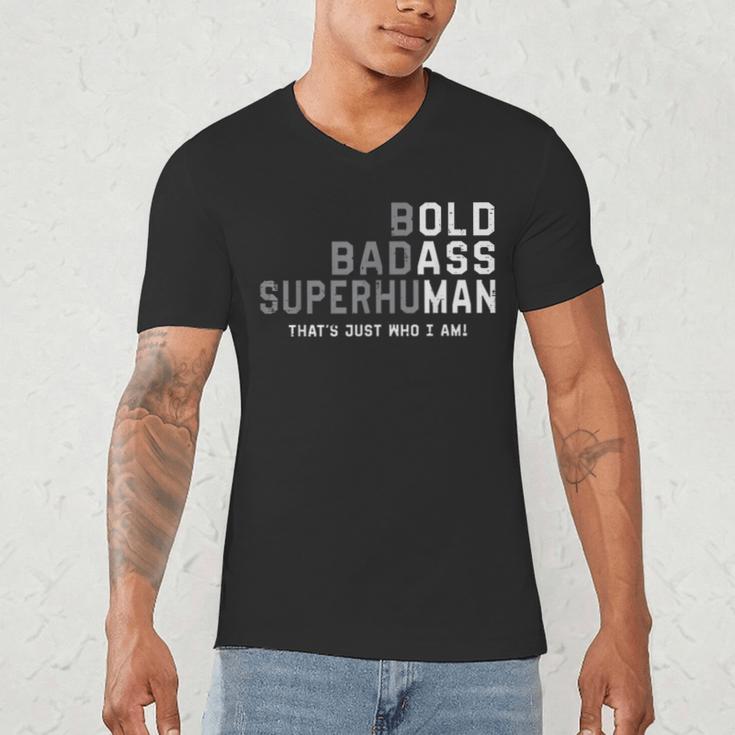 Old Man Saying Gag Fathers Day Birthday Dad Men Men's V-Neck T-Shirt