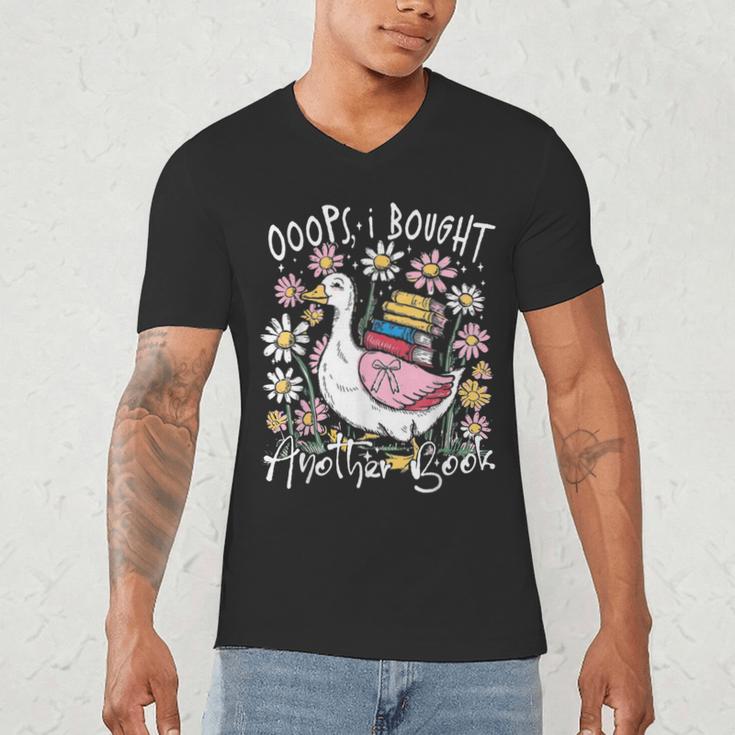 Oops I Bought Another Book Goose Bookish Men's V-Neck T-Shirt Oops I Bought Another Book Goose Bookish Men's V-Neck T-Shirt