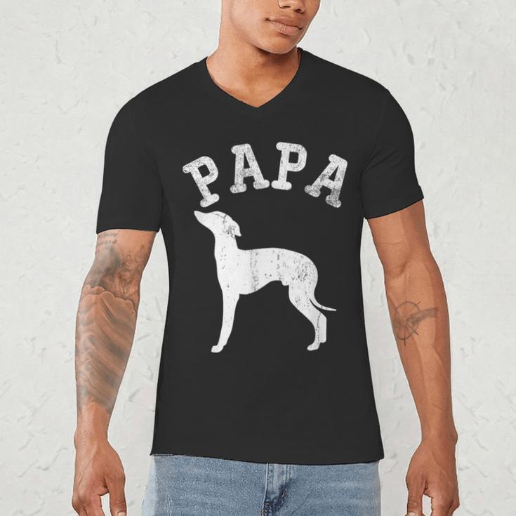 Papa ITALIAN GREYHOUND For Dad Men's V-Neck T-Shirt